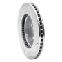 DFC Brake Rotor - Drilled and Slotted - Silver 631-76151L