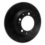 DFC Brake Rotor - Drilled and Slotted - Black 633-02006R