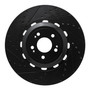 DFC Brake Rotor - Drilled and Slotted - Black 633-10003L