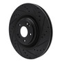 DFC Brake Rotor - Drilled and Slotted - Black 633-03070R