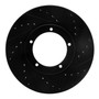 DFC Brake Rotor - Drilled and Slotted - Black 633-02001R