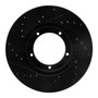 DFC Brake Rotor - Drilled and Slotted - Black 633-02001R