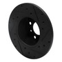 DFC Brake Rotor - Drilled and Slotted - Black 633-31006L