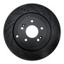 DFC Brake Rotor - Drilled and Slotted - Black 633-21039R