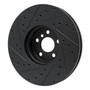 DFC Brake Rotor - Drilled and Slotted - Black 633-31134D