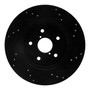 DFC Brake Rotor - Drilled and Slotted - Black 633-13028L