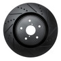 DFC Brake Rotor - Drilled and Slotted - Black 633-13041R
