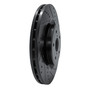 DFC Brake Rotor - Drilled and Slotted - Black 633-13041R