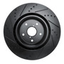 DFC Brake Rotor - Drilled and Slotted - Black 633-13041R