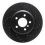 DFC Brake Rotor - Drilled and Slotted - Black 633-31106R