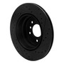 DFC Brake Rotor - Drilled and Slotted - Black 633-31090L