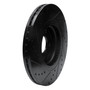 DFC Brake Rotor - Drilled and Slotted - Black 633-21031R