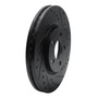DFC Brake Rotor - Drilled and Slotted - Black 633-39013R