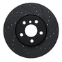DFC Brake Rotor - Drilled and Slotted - Black 633-32018R