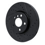 DFC Brake Rotor - Drilled and Slotted - Black 633-32018R