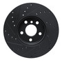 DFC Brake Rotor - Drilled and Slotted - Black 633-32018R