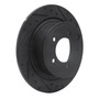 DFC Brake Rotor - Drilled and Slotted - Black 633-39024R