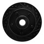 DFC Brake Rotor - Drilled and Slotted - Black 633-40061R