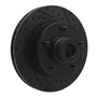 DFC Brake Rotor - Drilled and Slotted - Black 633-40061R