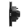 DFC Brake Rotor - Drilled and Slotted - Black 633-40061R