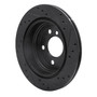 DFC Brake Rotor - Drilled and Slotted - Black 633-31117L