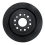 DFC Brake Rotor - Drilled and Slotted - Black 633-40121R