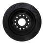 DFC Brake Rotor - Drilled and Slotted - Black 633-40121R