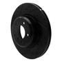 DFC Brake Rotor - Drilled and Slotted - Black 633-31085L