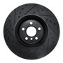 DFC Brake Rotor - Drilled and Slotted - Black 633-31130R