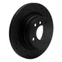 DFC Brake Rotor - Drilled and Slotted - Black 633-31088R