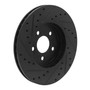 DFC Brake Rotor - Drilled and Slotted - Black 633-39004R