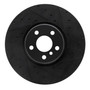 DFC Brake Rotor - Drilled and Slotted - Black 633-31133D