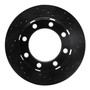 DFC Brake Rotor - Drilled and Slotted - Black 633-40048R
