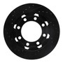 DFC Brake Rotor - Drilled and Slotted - Black 633-40048R