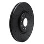 DFC Brake Rotor - Drilled and Slotted - Black 633-42013R