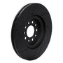 DFC Brake Rotor - Drilled and Slotted - Black 633-42013R
