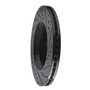 DFC Brake Rotor - Drilled and Slotted - Black 633-40038L