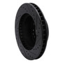 DFC Brake Rotor - Drilled and Slotted - Black 633-47008L
