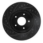 DFC Brake Rotor - Drilled and Slotted - Black 633-47011R