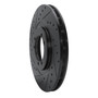DFC Brake Rotor - Drilled and Slotted - Black 633-44001L