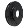 DFC Brake Rotor - Drilled and Slotted - Black 633-46004R