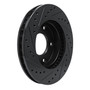 DFC Brake Rotor - Drilled and Slotted - Black 633-46004R