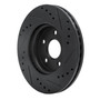 DFC Brake Rotor - Drilled and Slotted - Black 633-47043L