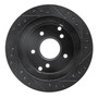 DFC Brake Rotor - Drilled and Slotted - Black 633-47016L