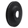 DFC Brake Rotor - Drilled and Slotted - Black 633-48044R