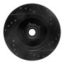DFC Brake Rotor - Drilled and Slotted - Black 633-47004L