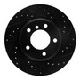 DFC Brake Rotor - Drilled and Slotted - Black 633-31046R