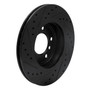 DFC Brake Rotor - Drilled and Slotted - Black 633-31046R