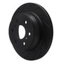 DFC Brake Rotor - Drilled and Slotted - Black 633-48053L