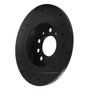 DFC Brake Rotor - Drilled and Slotted - Black 633-52006L